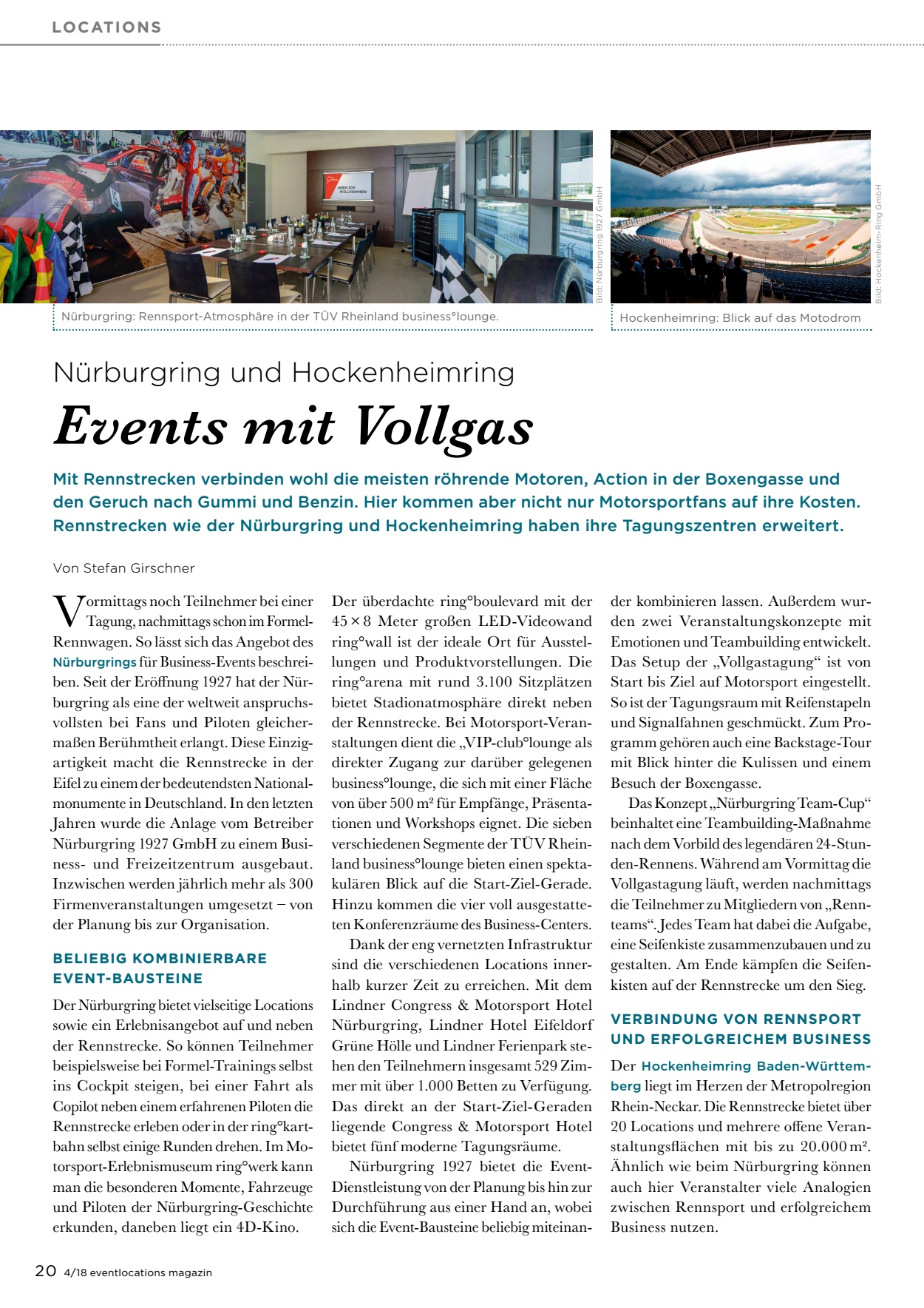Events Vollgas LOCATIONS