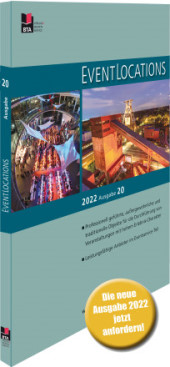 Jetzt kostenlos bestellen – Handbuch EVENTLOCATIONS 2022