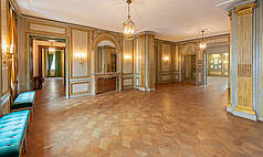 München: Hotel Bayerischer Hof - Palais Montgelas Inneres Foyer Blick in Watteausalon und Montgelassa