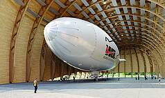 Mülheim an der Ruhr: Luftschiffhangar Mülheim - Zeppelin im Hangar